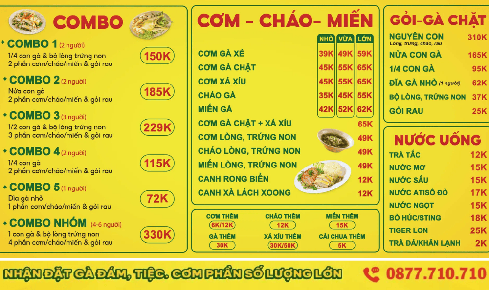 Cơm gà Tường Vy – dễ ăn, ổn định, phù hợp phân khúc phổ thông