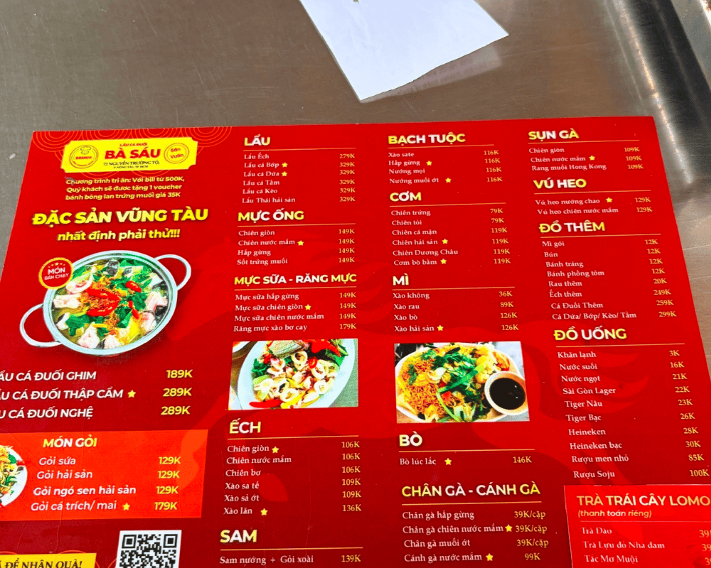 Lẩu cá Bà Sáu Vũng Tàu