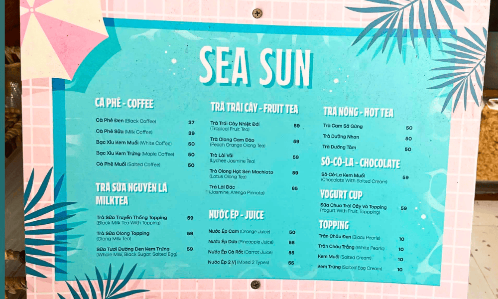 Sea & Sun Vũng Tàu – Cà phê view biển đường Trần Phú