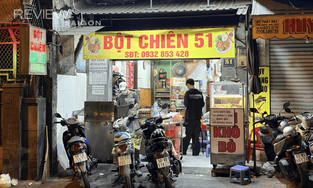 Bột chiên 51 Nguyễn Văn Lạc, Bình Thạnh – ăn ổn, có gỏi khô bò