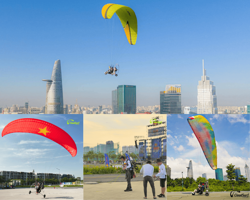 Dù bay động cơ CloudSurf – Trải nghiệm “bay thật”