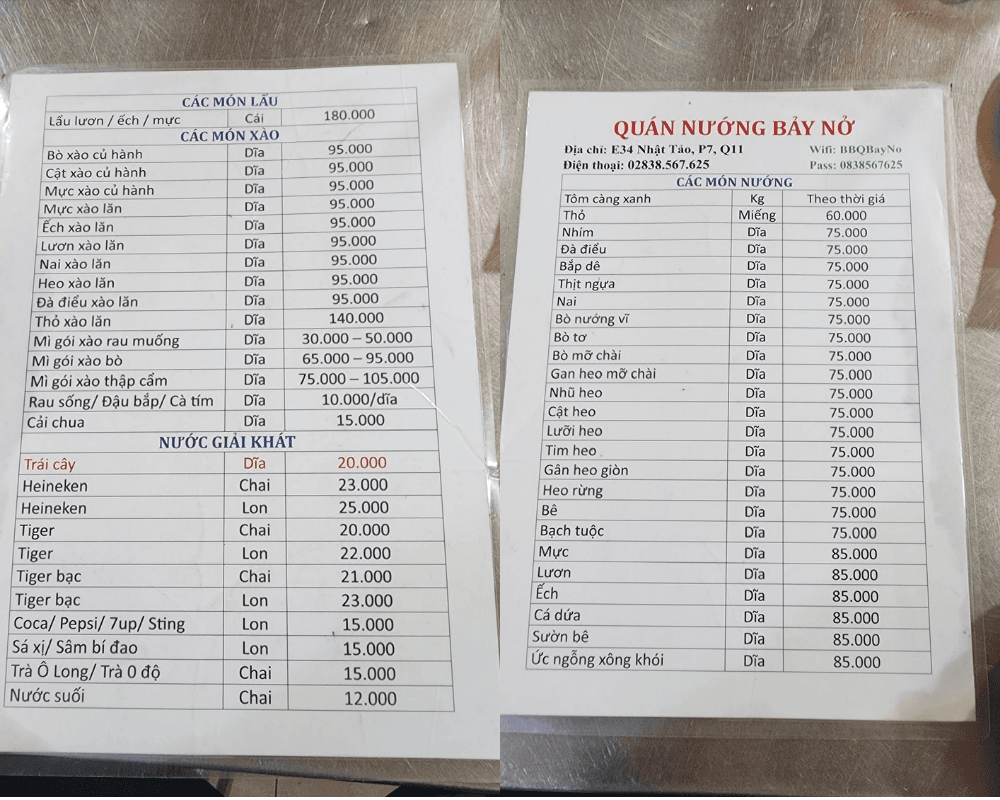 Quán Nướng Bảy Nở - Nhật Tảo