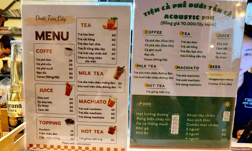 Tiệm Cà Phê Dưới Tán Cây Bình Quới Quán cafe view sông có acoustic tối khá chill
